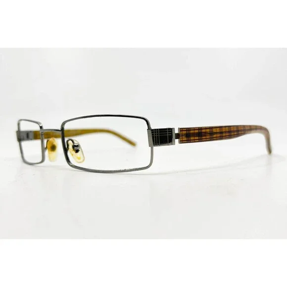 Burberry by Safilo Eyeglasses Frames Plaid Temples Made in Italy Women - Picture 2 of 7